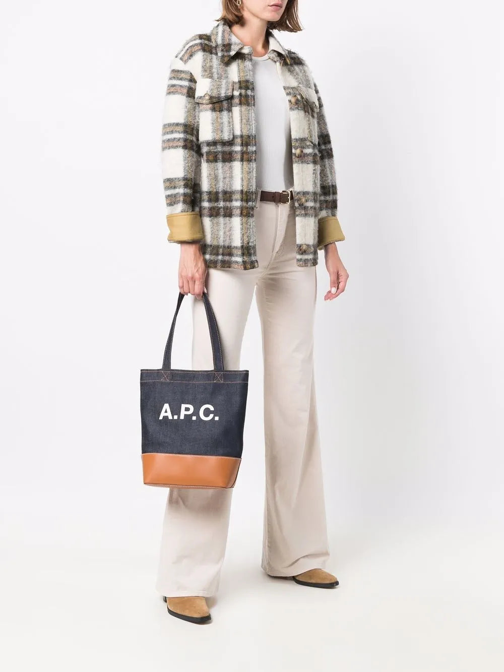 Apc Logo Printed Tote — Same as shown — Size One Size — Side View