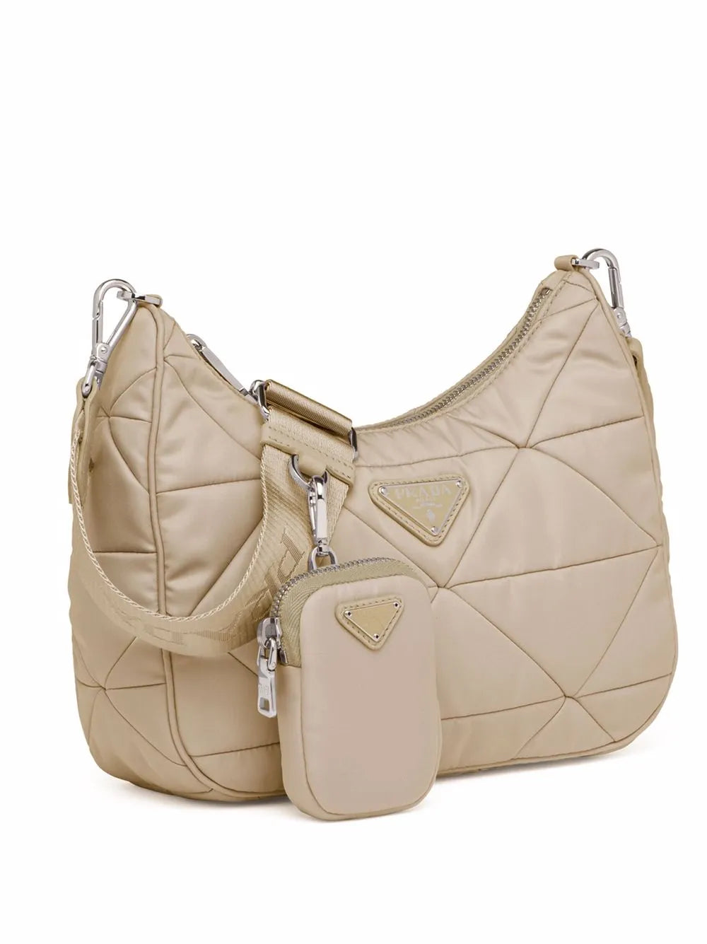 Prada Re Nylon Quilted Shoulder Bag — Same as shown — Size One Size — Back View