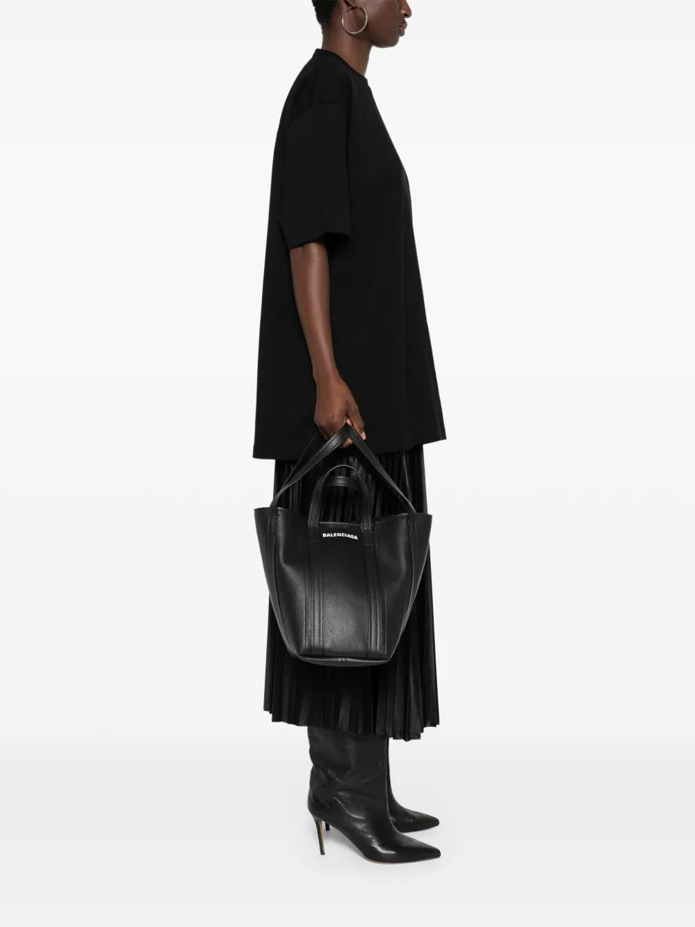 Balenciaga Small Everyday Northsouth Tote Bag — Same as shown — Size One Size — Side View