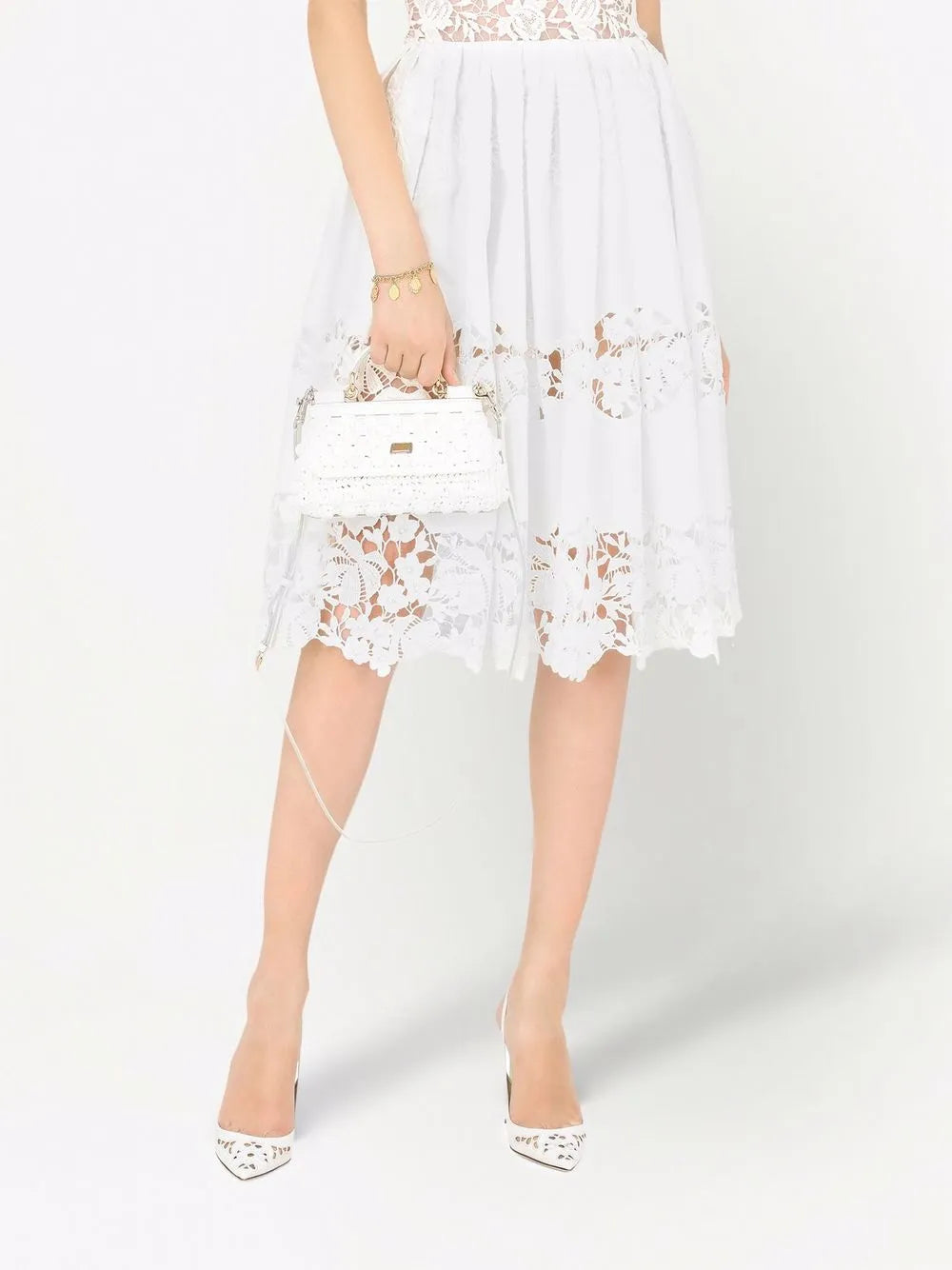 Dolce Gabbana Small Sicily Raffia Top Handle Bag — Same as shown — Size One Size — Side View