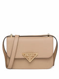 Prada Saffiano Leather Shoulder Bag — Same as shown — Size One Size — Front View