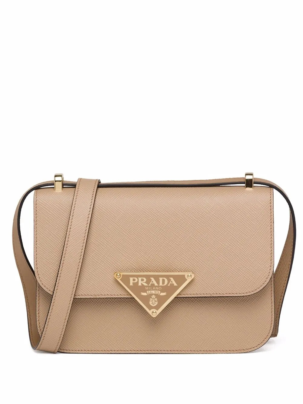 Prada Saffiano Leather Shoulder Bag — Same as shown — Size One Size — Front View