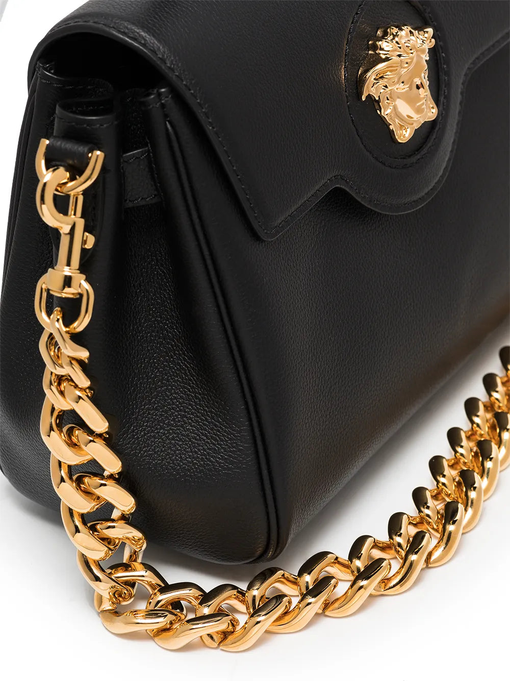 Versace La Medusa Leather Hand Bag — Same as shown — Size One Size — Detail View