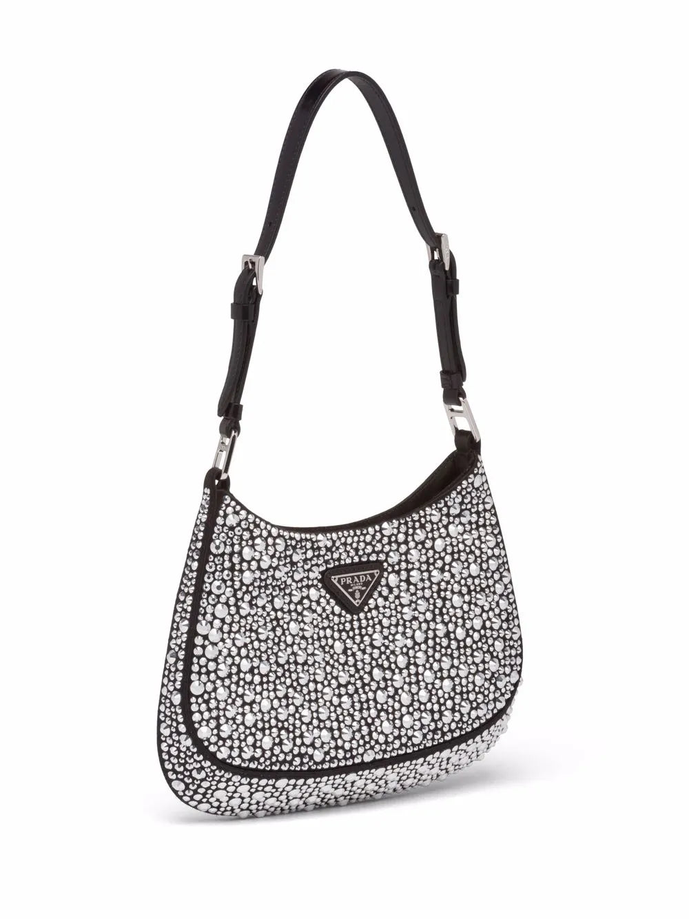 Prada Cleo Crystal Embellished Shoulder Bag — Same as shown — Size One Size — Top View