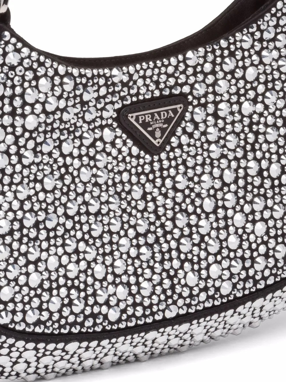 Prada Cleo Crystal Embellished Shoulder Bag — Same as shown — Size One Size — Lifestyle View
