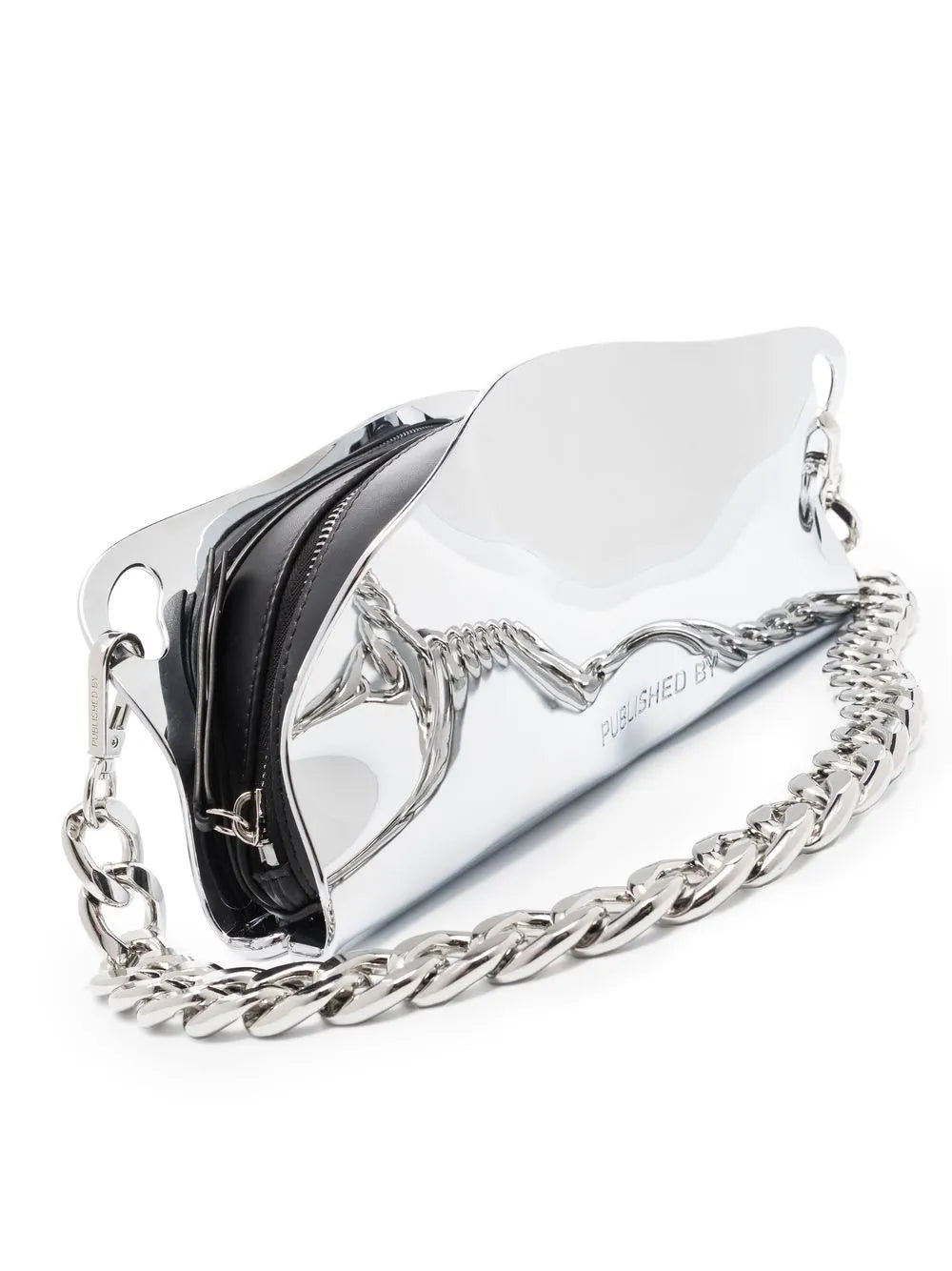 Published By Mayzie Chrome Shoulder Bag — Same as shown — Size One Size — Detail View