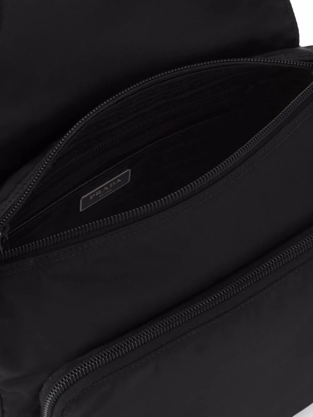 Prada Re Nylon Triangle Logo Plaque Shoulder Bag — Same as shown — Size One Size — Top View