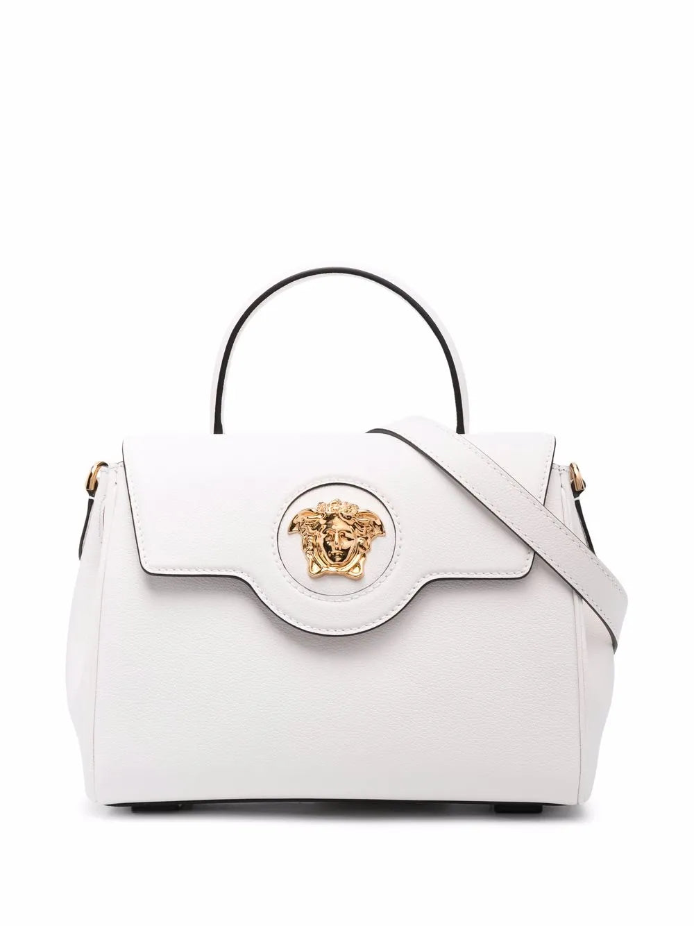 Versace La Medusa Leather Hand Bag — Same as shown — Size One Size — Lifestyle View