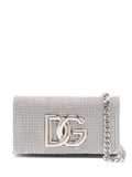 Dolce Gabbana Dg Logo Crystal Embellished Shoulder Bag — Same as shown — Size One Size — Front View