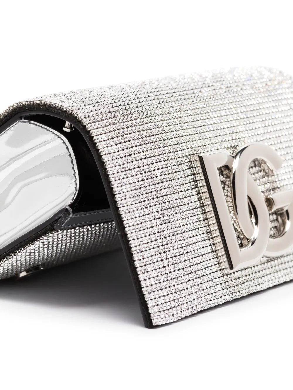Dolce Gabbana Dg Logo Crystal Embellished Shoulder Bag — Same as shown — Size One Size — Detail View