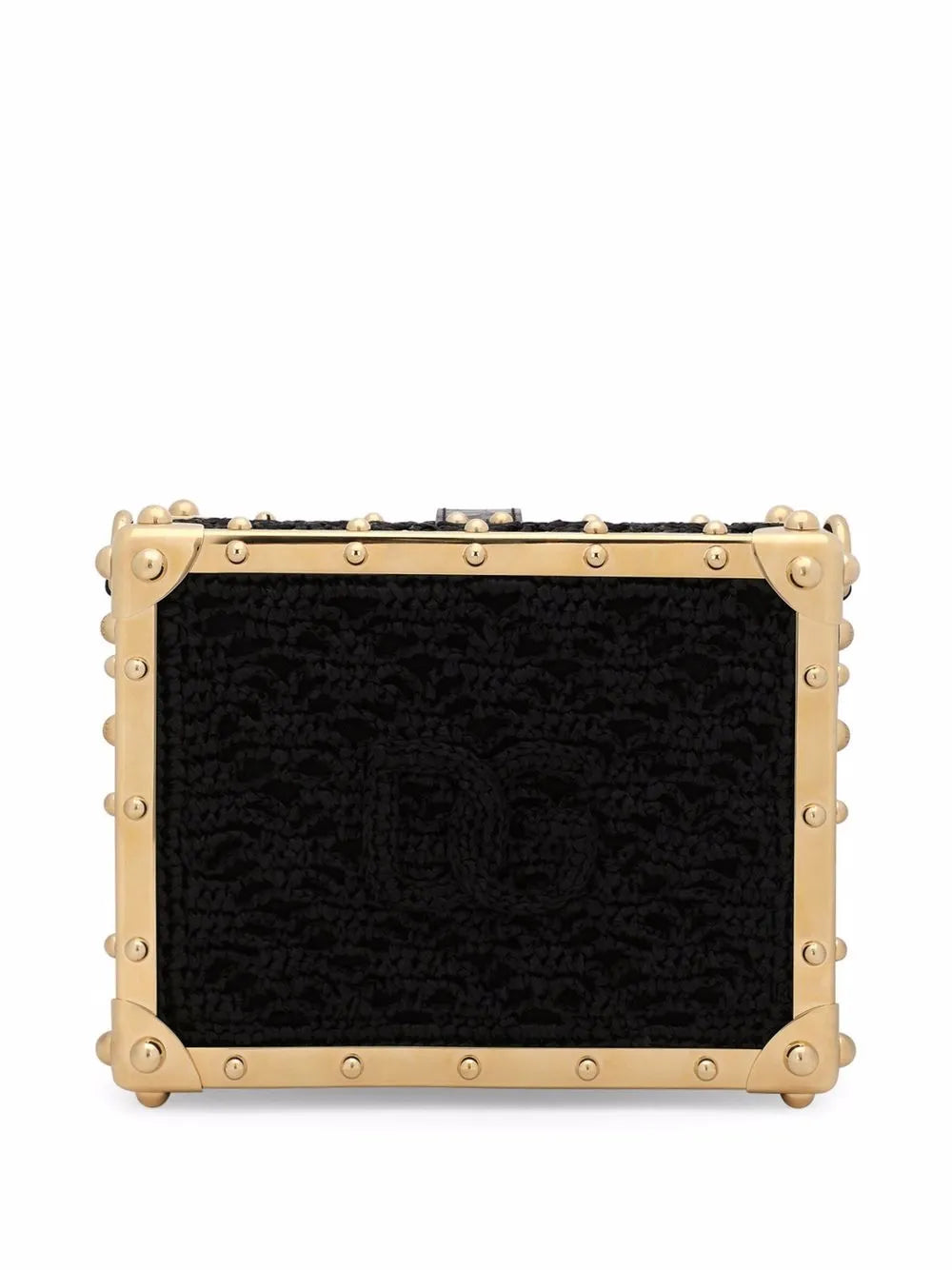 Dolce Gabbana Dolce Box Raffia Top Handle Bag — Same as shown — Size One Size — Back View