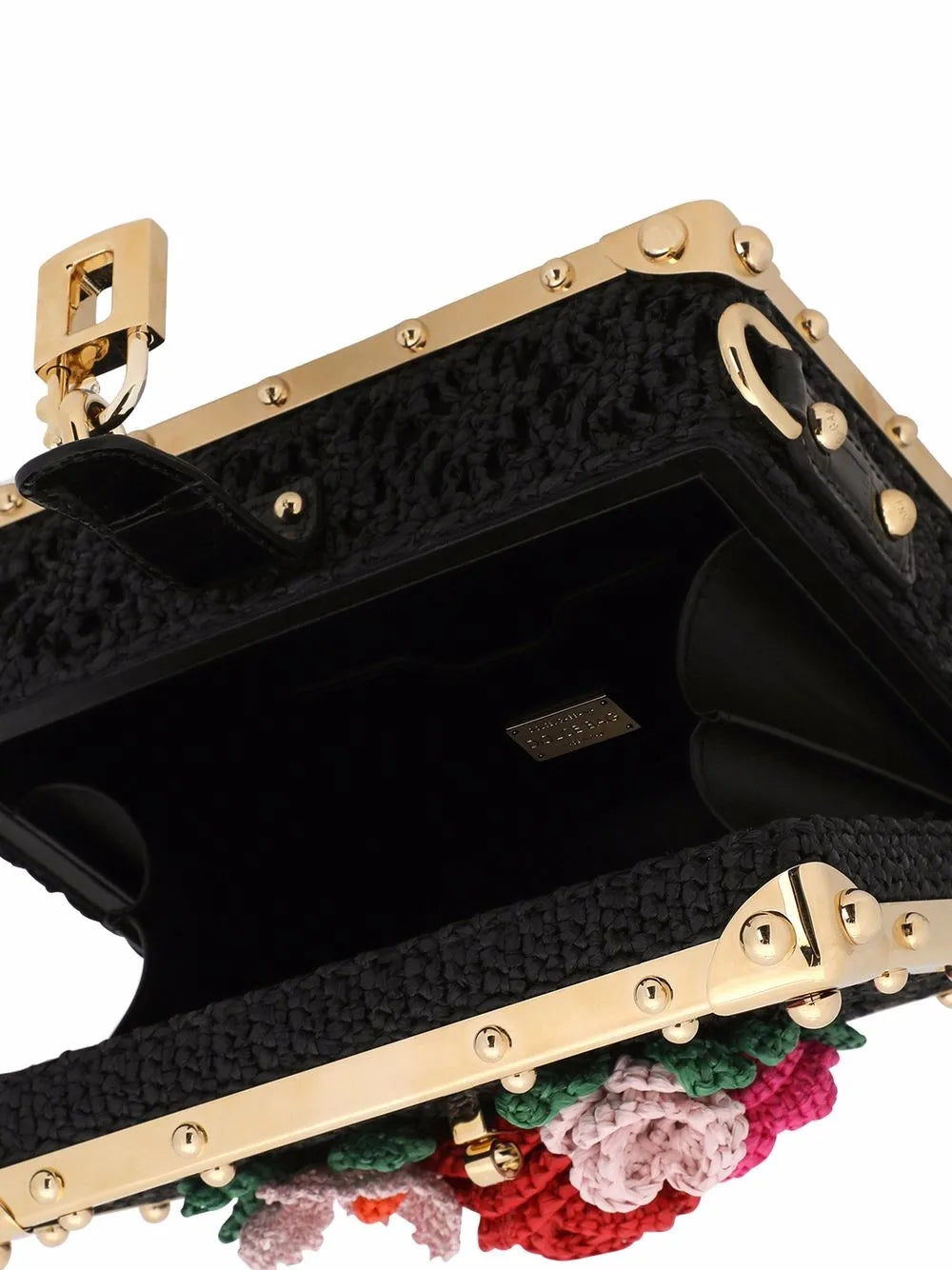 Dolce Gabbana Dolce Box Raffia Top Handle Bag — Same as shown — Size One Size — Detail View