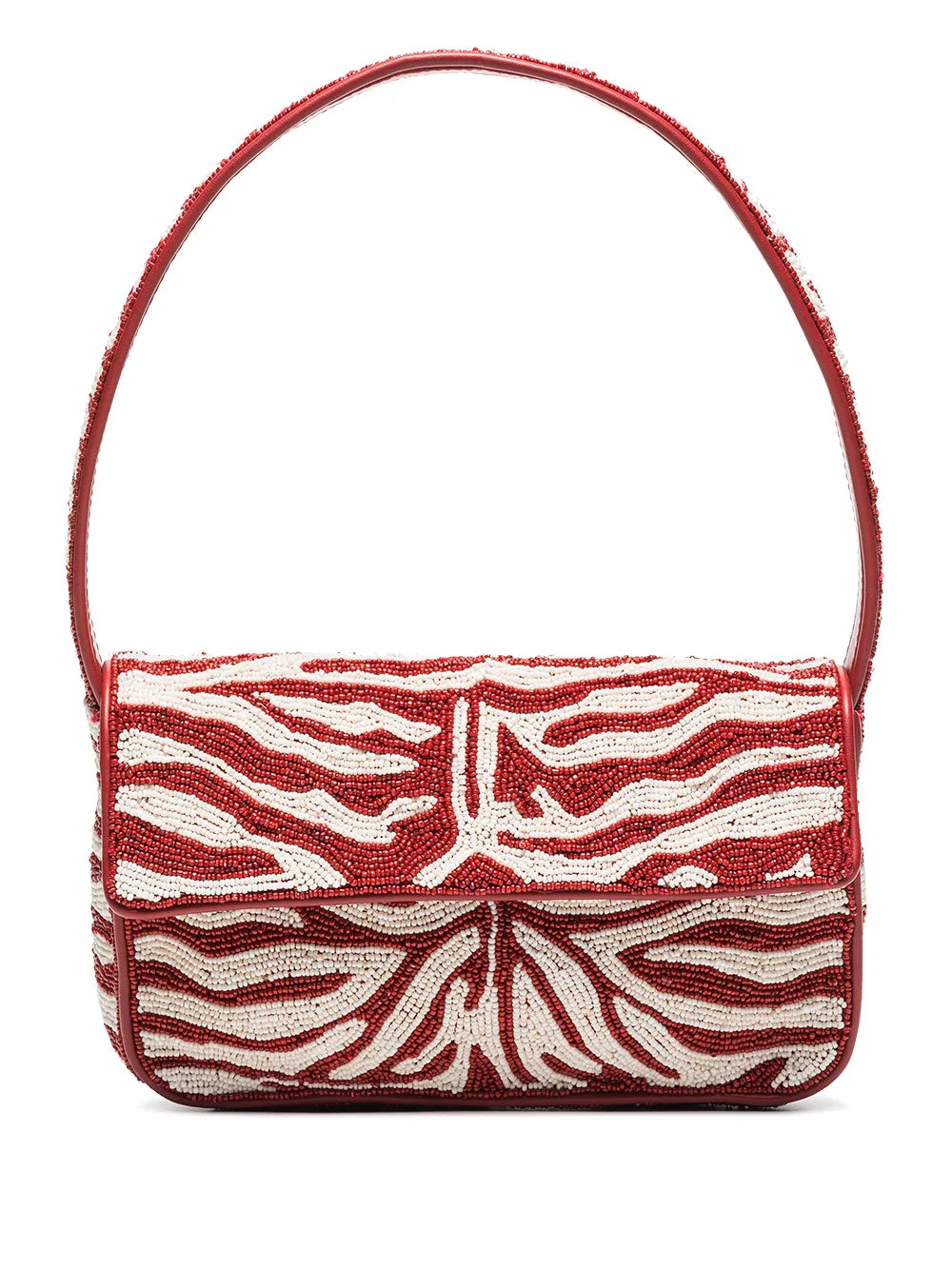 Staud Tommy Bead Embellished Shoulder Bag — Same as shown — Size One Size — Front View