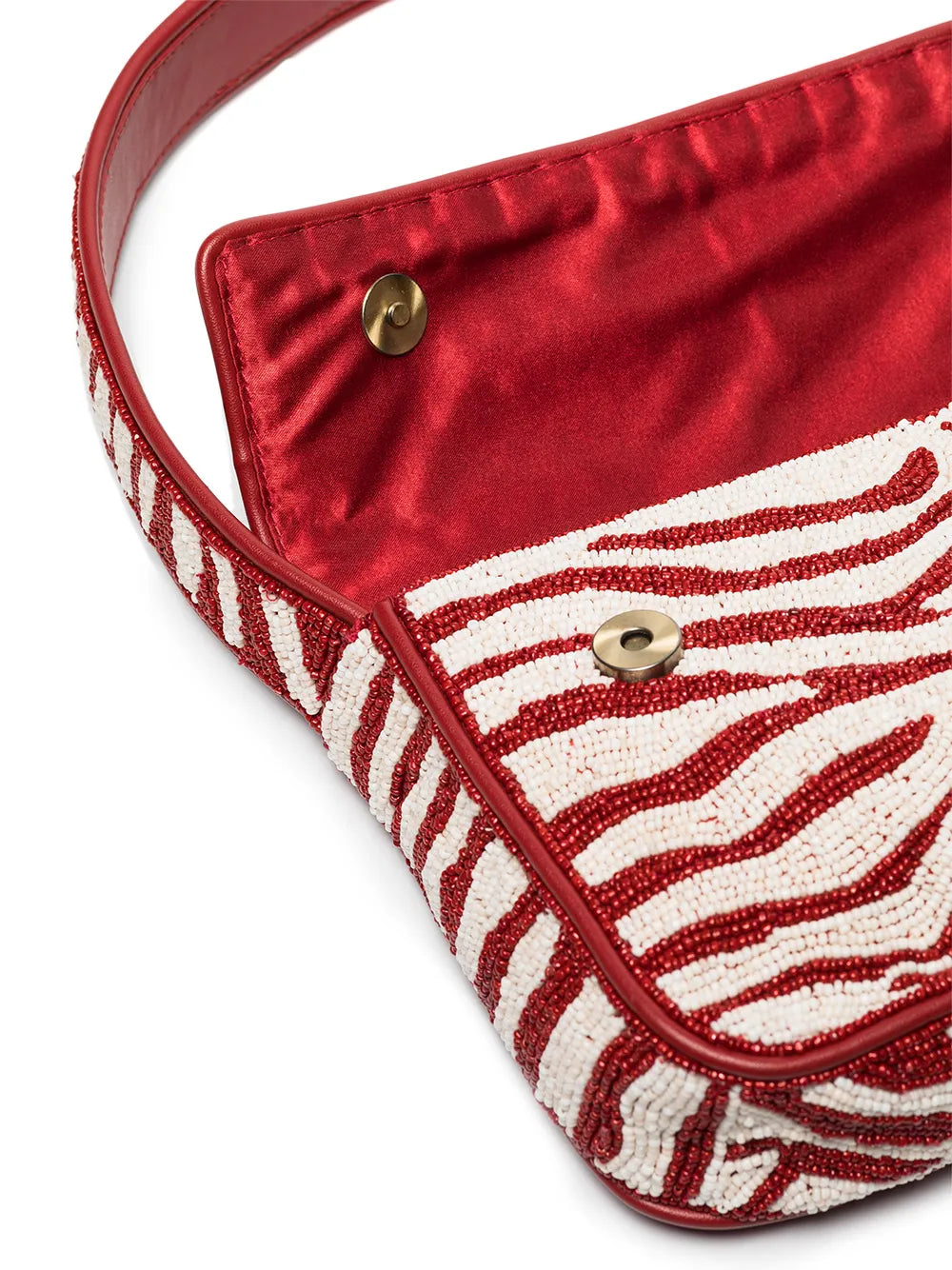 Staud Tommy Bead Embellished Shoulder Bag — Same as shown — Size One Size — Detail View
