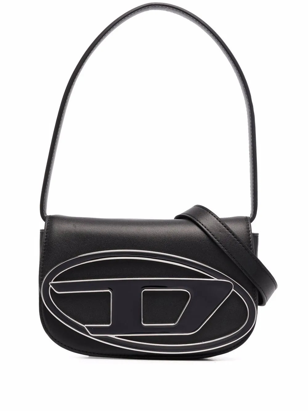 Diesel 1Dr Leather Shoulder Bag — Same as shown — Size One Size — Front View