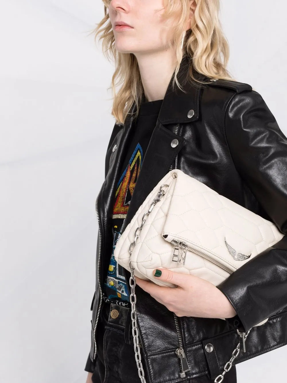 Zadigvoltaire Rocky Xl Shoulder Bag — Same as shown — Size One Size — Back View