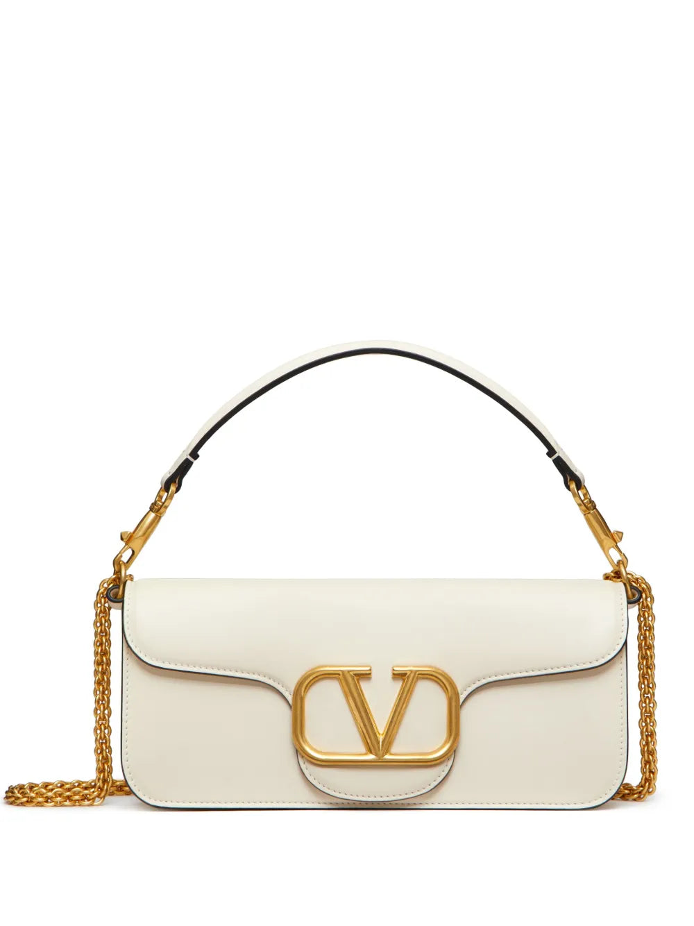 Valentino Garavani Loco Leather Shoulder Bag — Same as shown — Size One Size — Front View