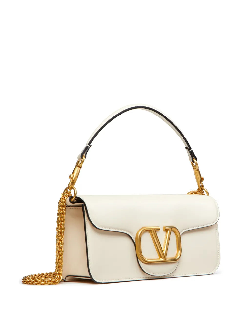 Valentino Garavani Loco Leather Shoulder Bag — Same as shown — Size One Size — Back View
