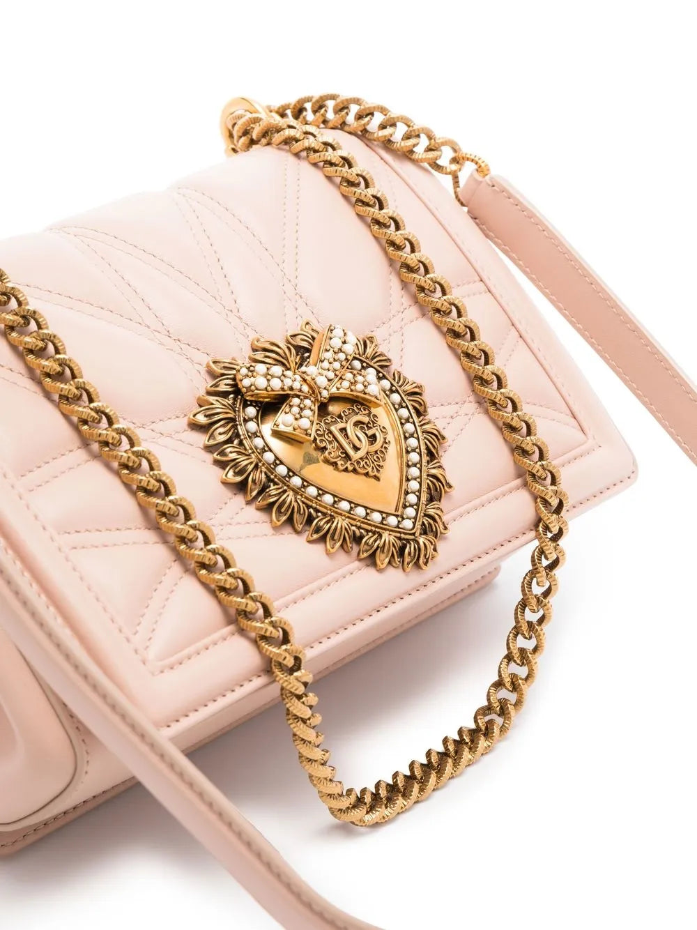 Dolce Gabbana Medium Devotion Quilted Shoulder Bag — Same as shown — Size One Size — Detail View