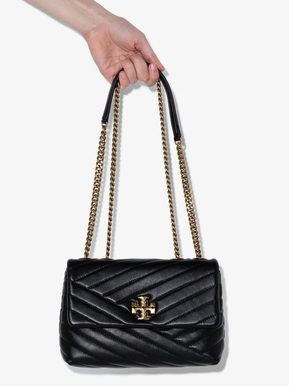 Tory Burch Small Kira Chevron Convertible Shoulder Bag — Same as shown — Size One Size — Top View