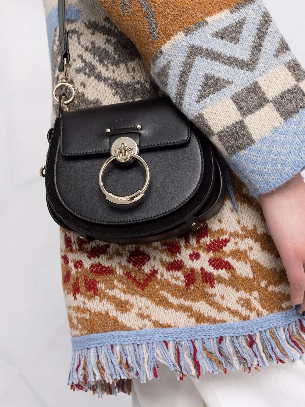 Chloe Small Tess Shoulder Bag — Same as shown — Size One Size — Back View