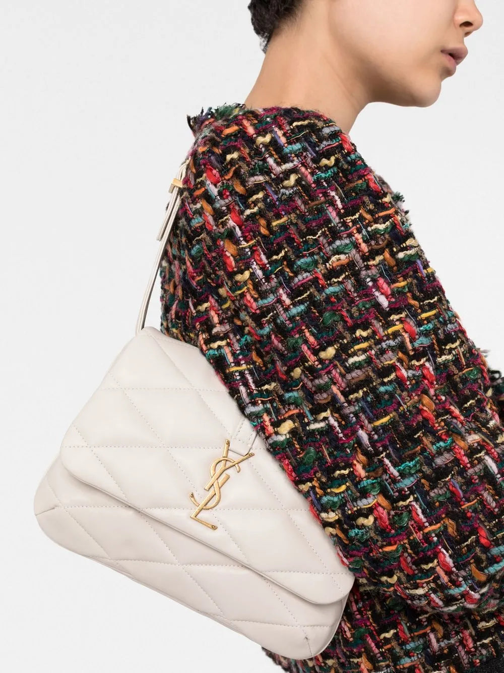 Saint Laurent Le 57 Quilted Shoulder Bag — Same as shown — Size One Size — Back View