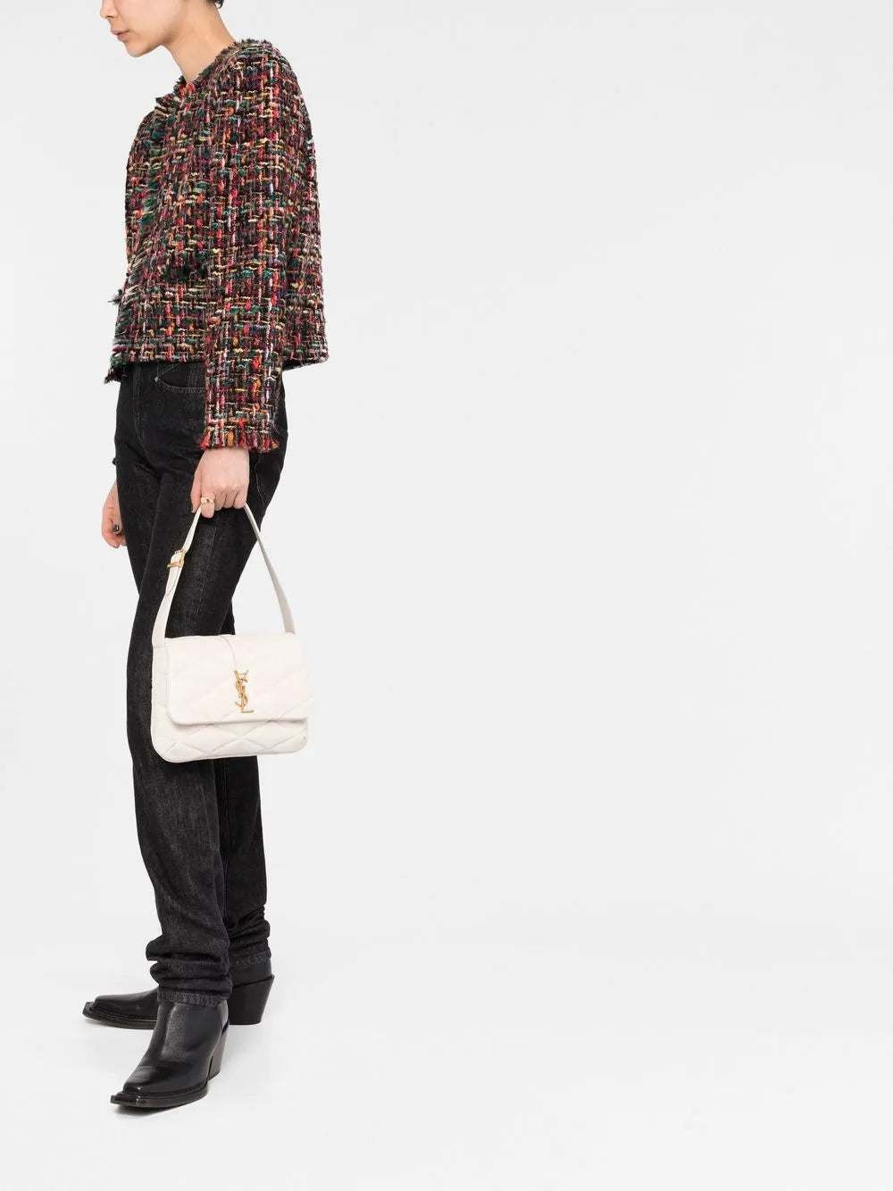 Saint Laurent Le 57 Quilted Shoulder Bag — Same as shown — Size One Size — Side View