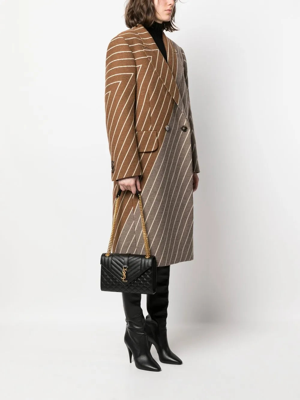Saint Laurent Medium Envelope Bag — Same as shown — Size One Size — Side View