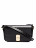 Apc Grace Leather Shoulder Bag — Same as shown — Size One Size — Front View
