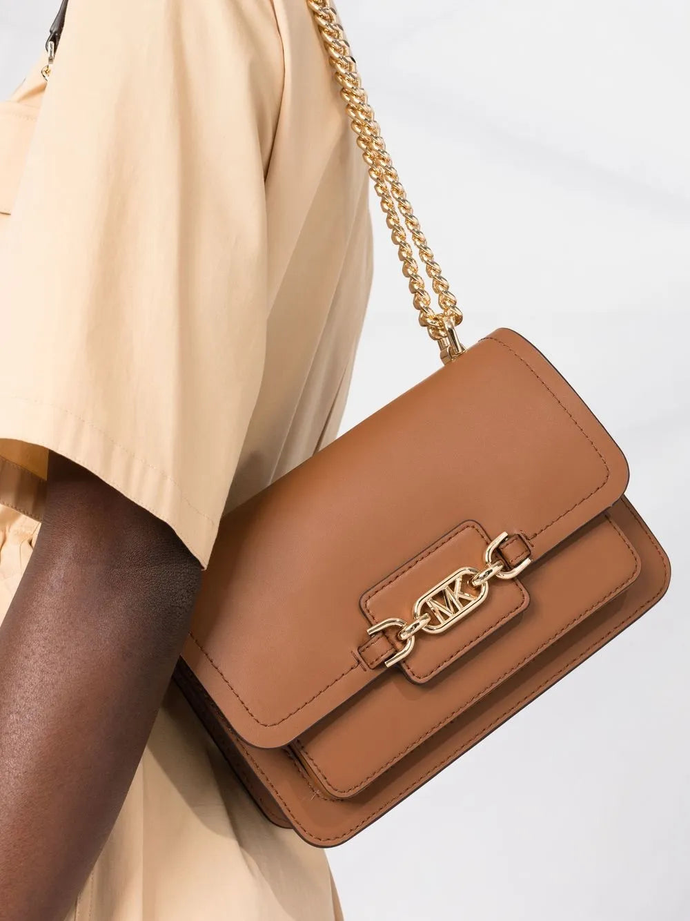 Michael Kors Logo Plaque Shoulder Bag — Same as shown — Size One Size — Back View