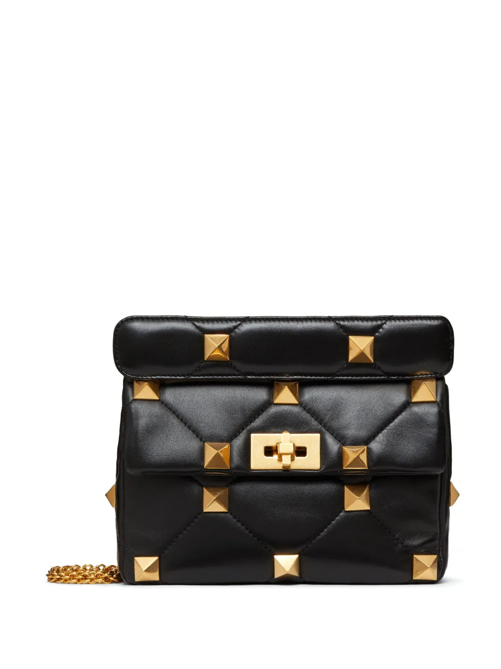 Valentino Garavani Medium Roman Stud Shoulder Bag — Same as shown — Size One Size — Front View
