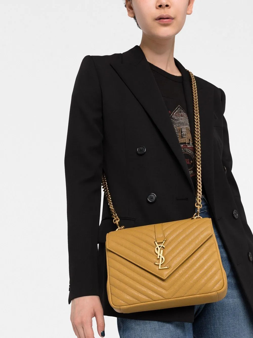 Saint Laurent Medium College Shoulder Bag — Same as shown — Size One Size — Back View