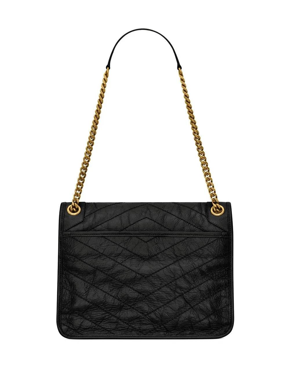 Saint Laurent Niki Logo Lettering Shoulder Bag — Same as shown — Size One Size — Side View
