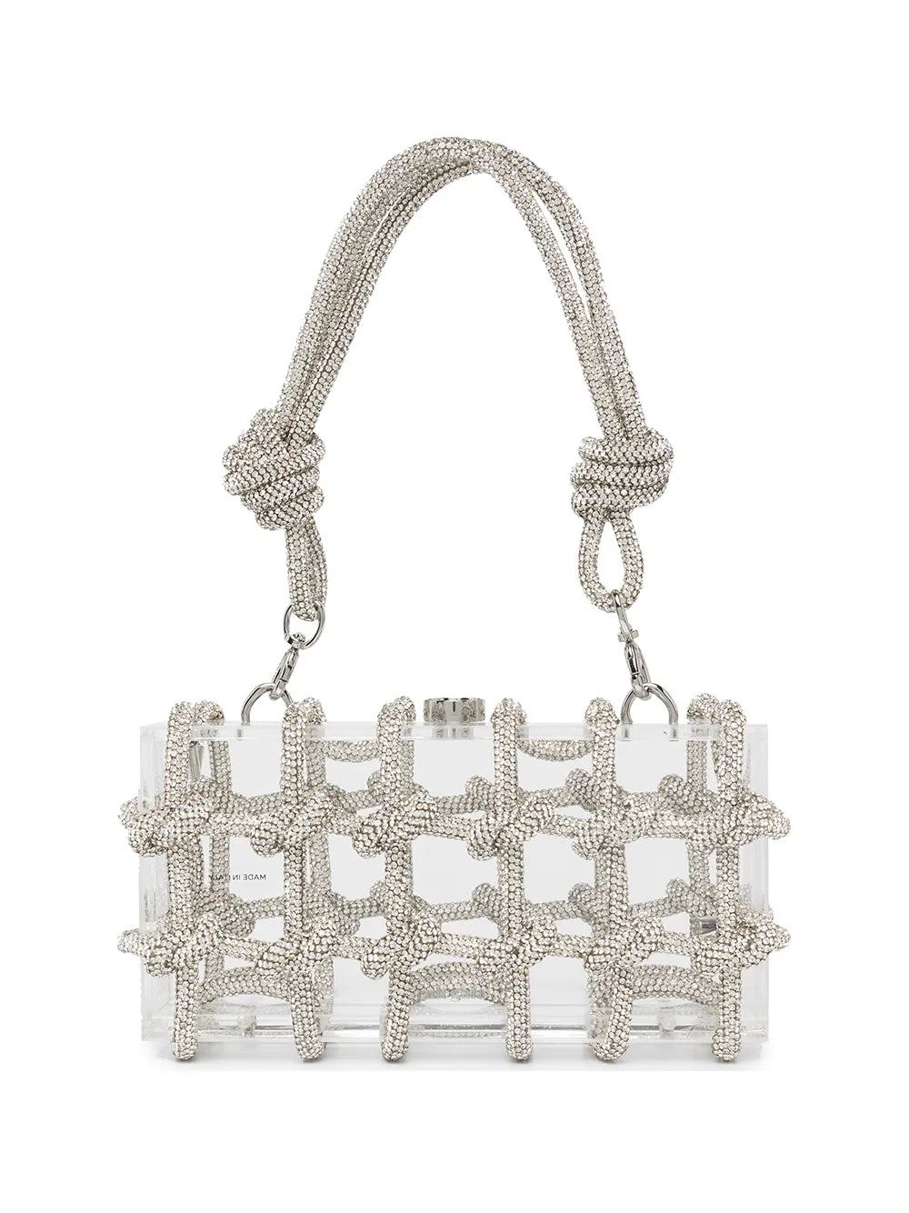 Cult Gaia Bess Crystal Embellished Shoulder Bag — Same as shown — Size One Size — Front View