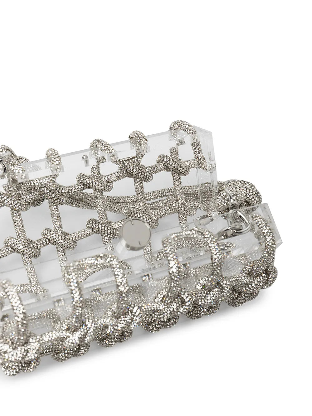 Cult Gaia Bess Crystal Embellished Shoulder Bag — Same as shown — Size One Size — Detail View