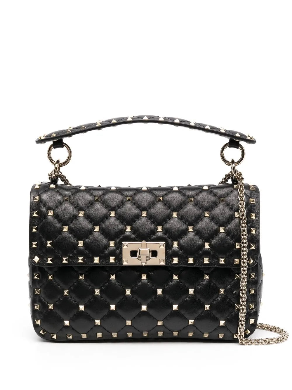 Valentino Garavani Medium Rockstud Spike Shoulder Bag — Same as shown — Size One Size — Front View
