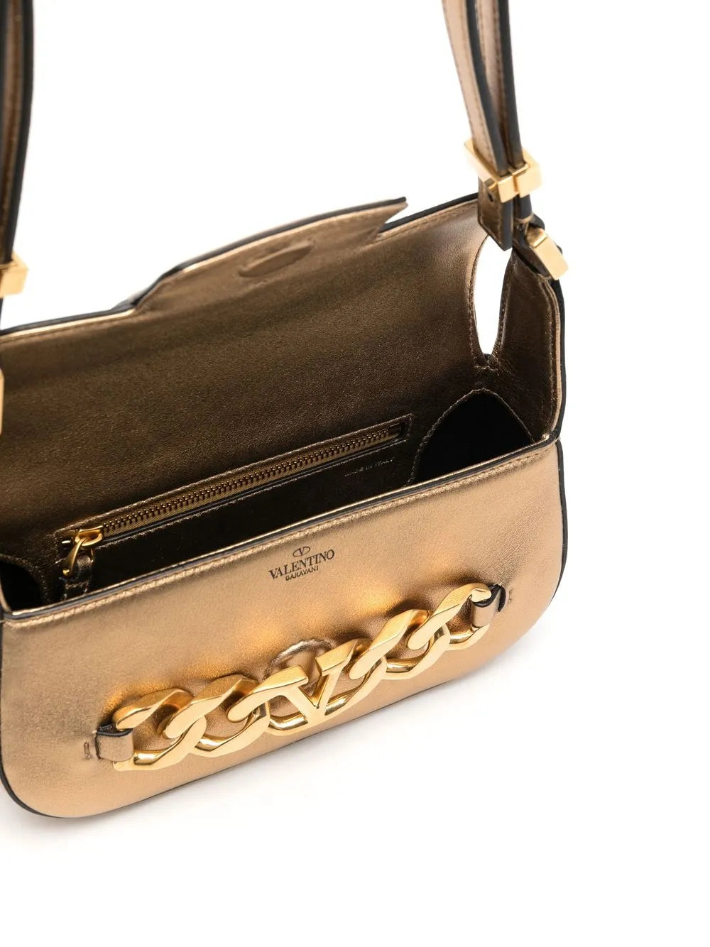 Valentino Garavani Vlogo Chain Leather Shoulder Bag — Same as shown — Size One Size — Lifestyle View