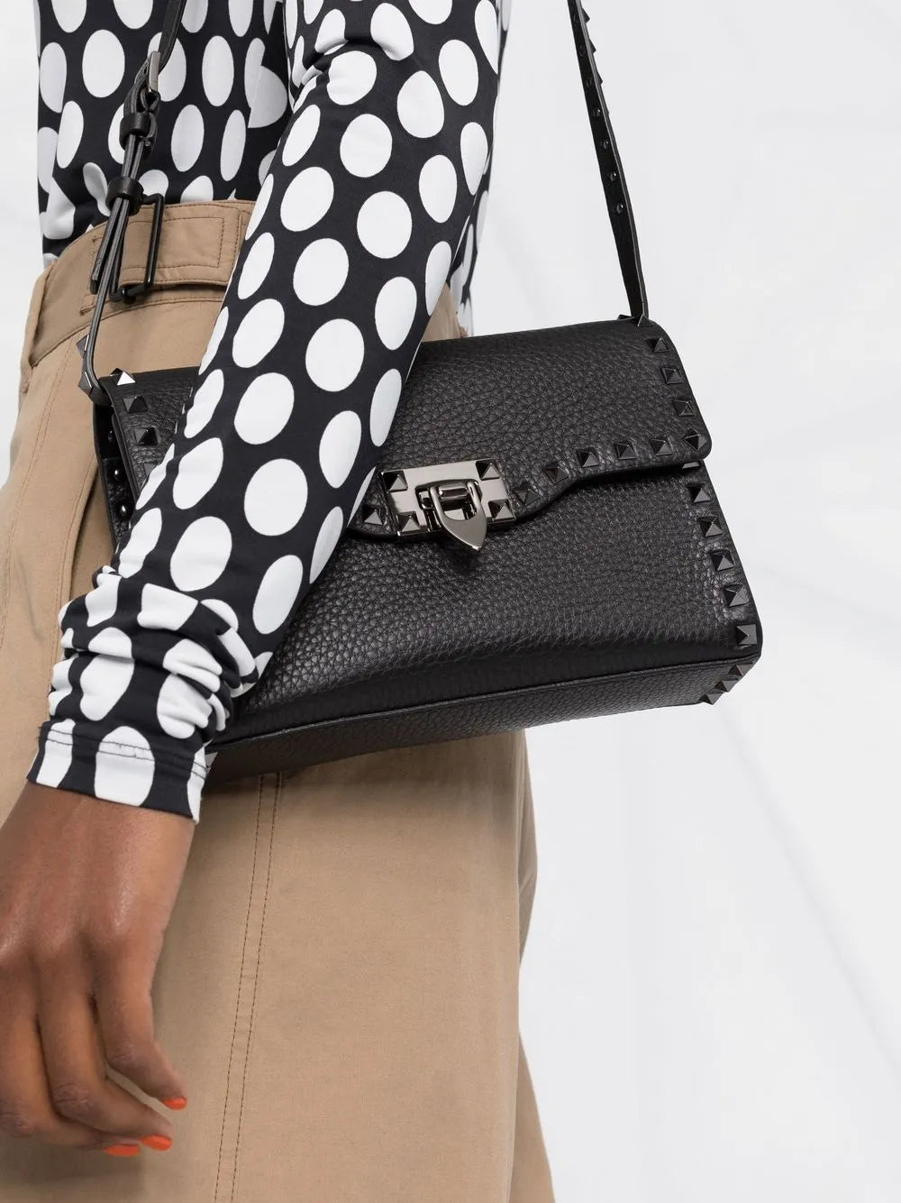 Valentino Garavani Small Rockstud Cross Body Bag — Same as shown — Size One Size — Back View