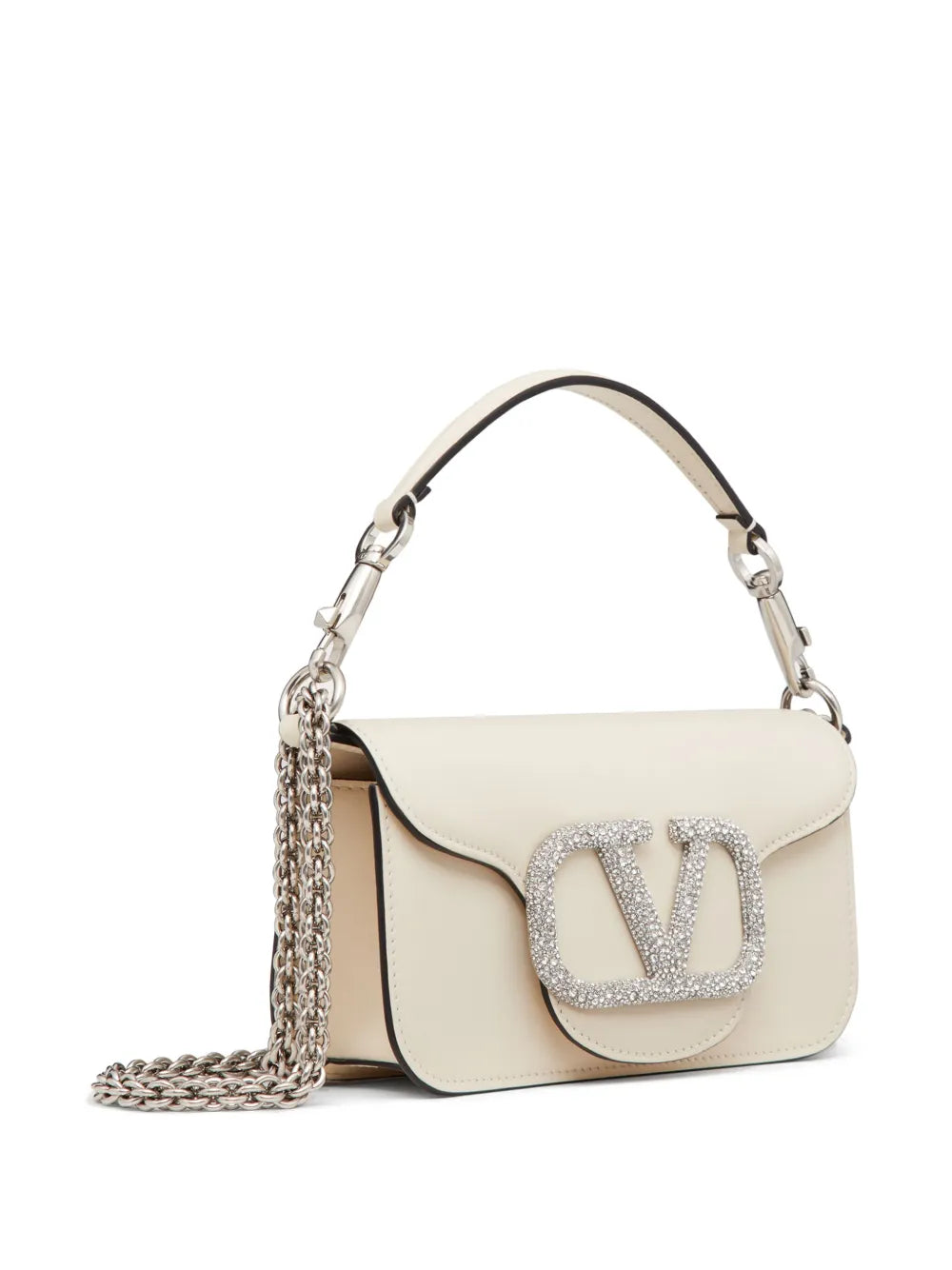 Valentino Garavani Small Loco Crystal Embellished Shoulder Bag — Same as shown — Size One Size — Back View