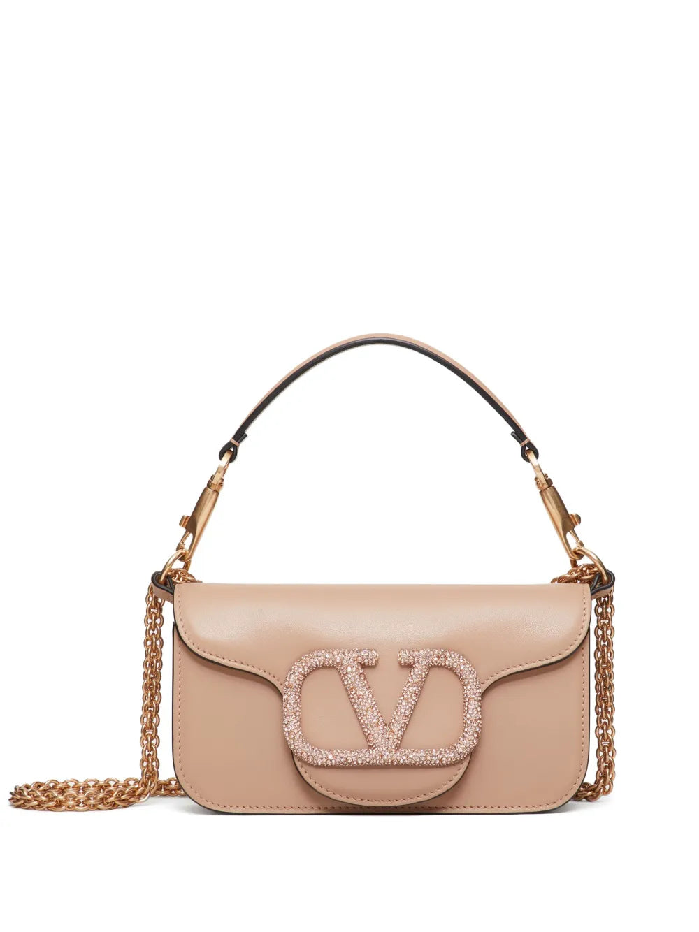 Valentino Garavani Small Loco Embellished Shoulder Bag — Same as shown — Size One Size — Front View