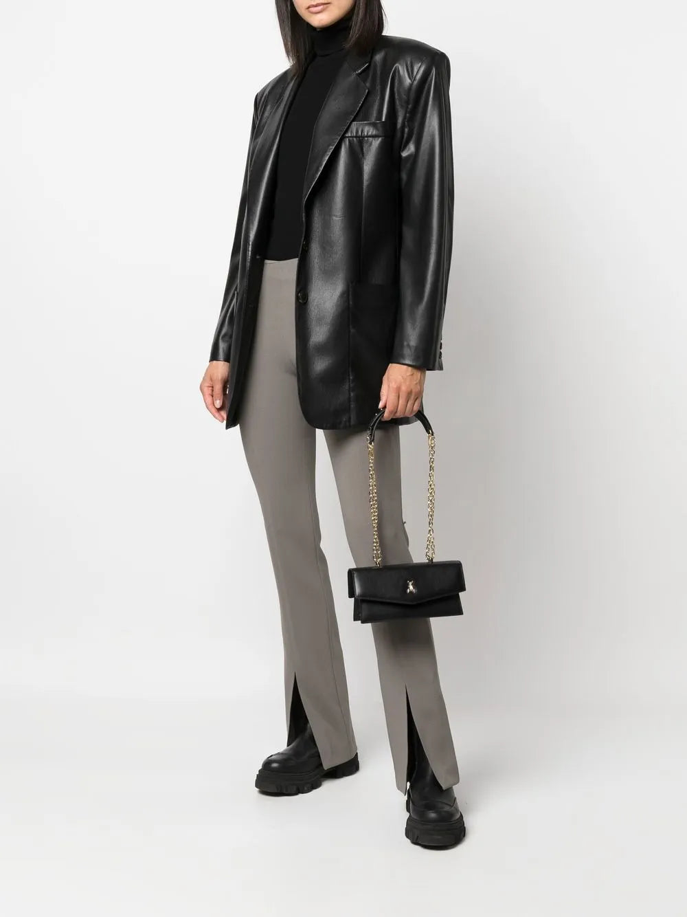 Patrizia Pepe Logo Plaque Shoulder Bag — Same as shown — Size One Size — Side View