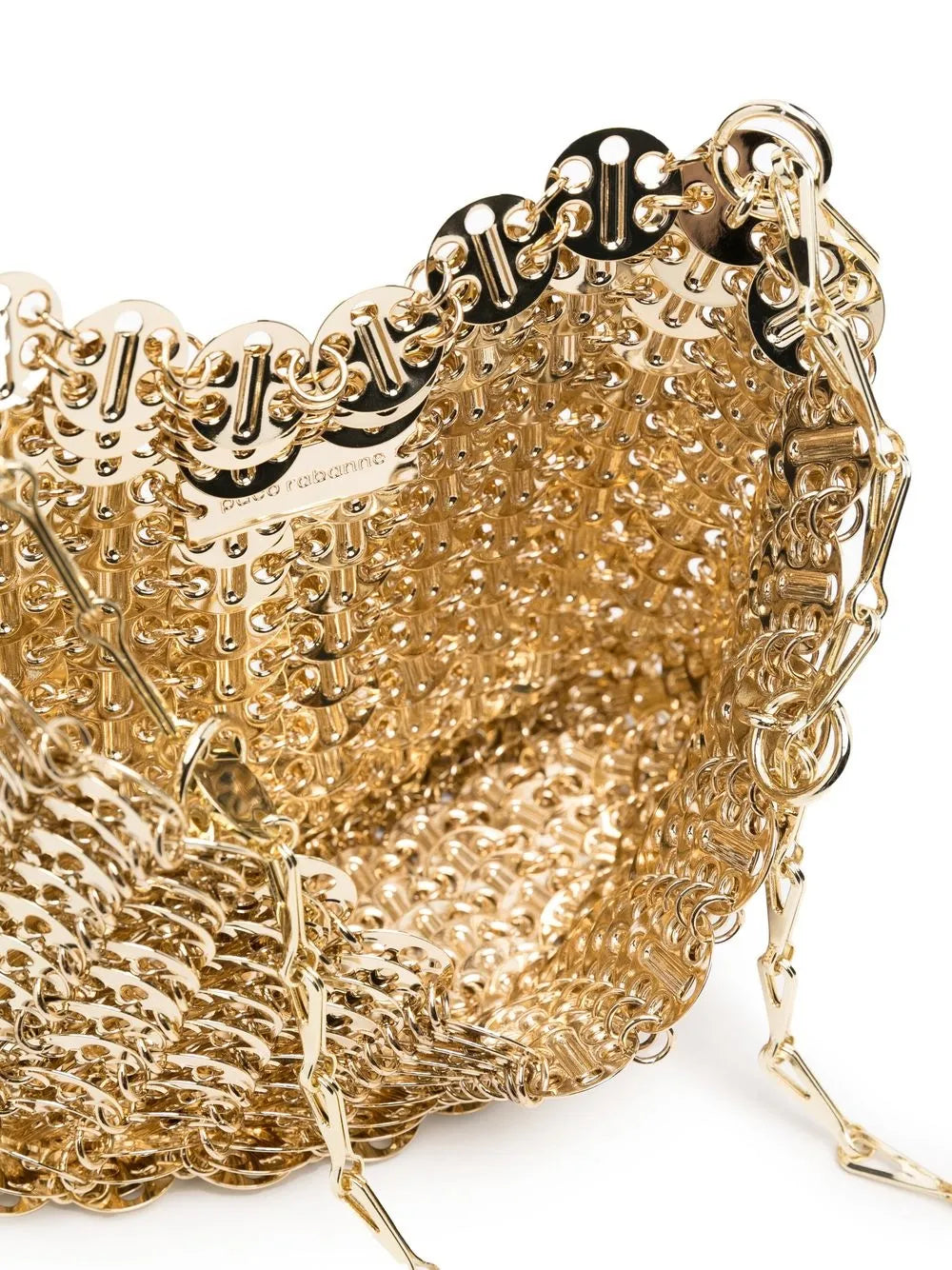 Rabanne Gold Iconic Chain 1969 Cross Body Bag — Same as shown — Size One Size — Detail View