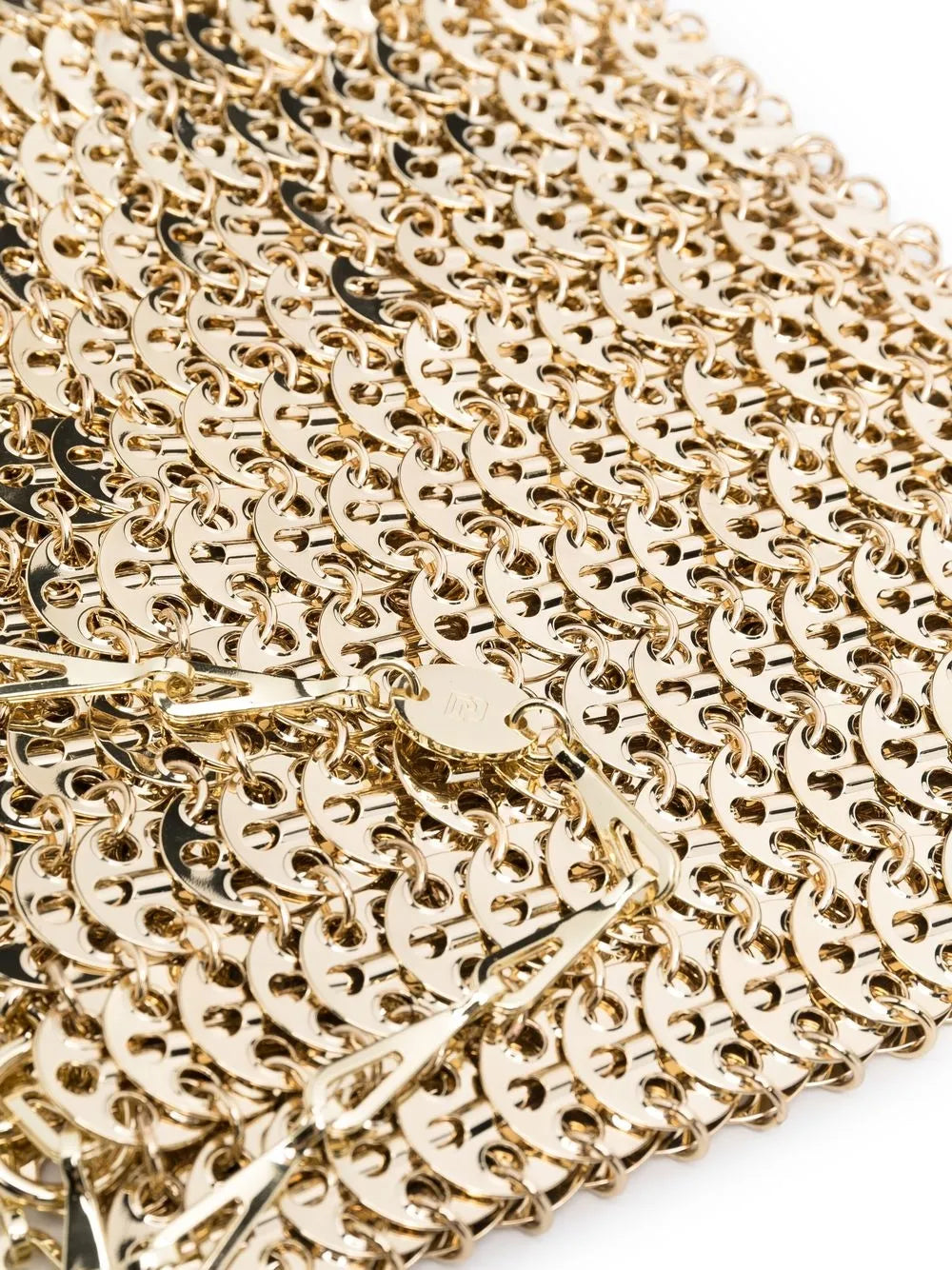 Rabanne Gold Iconic Chain 1969 Cross Body Bag — Same as shown — Size One Size — Top View