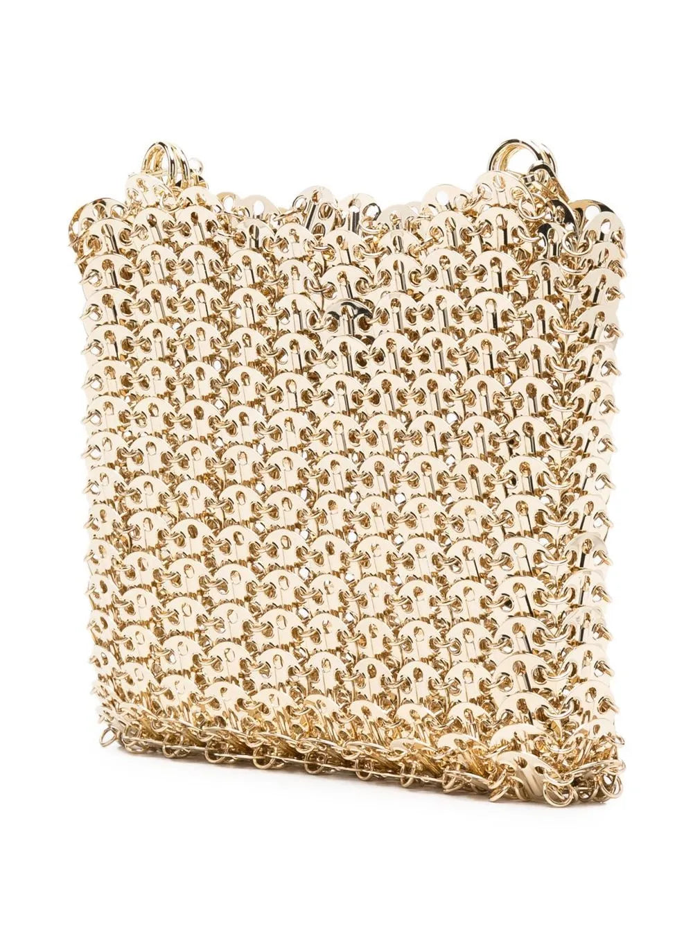 Rabanne Gold Iconic Chain 1969 Cross Body Bag — Same as shown — Size One Size — Back View