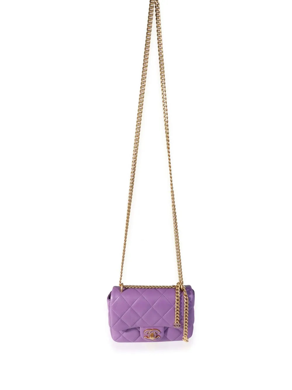 Chanel Pre Owned Mini Classic Flap Square Shoulder Bag — Same as shown — Size One Size — Lifestyle View