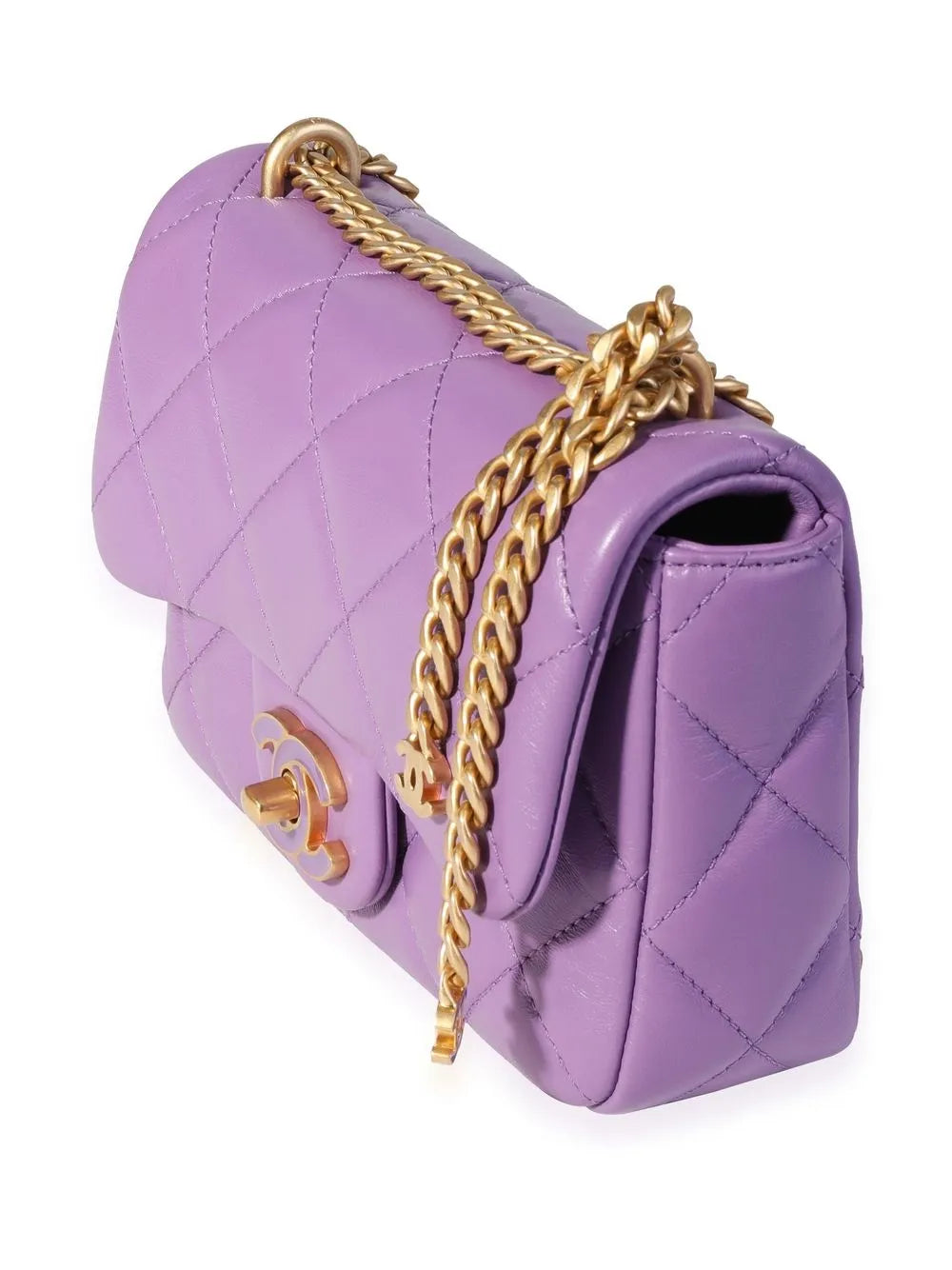 Chanel Pre Owned Mini Classic Flap Square Shoulder Bag — Same as shown — Size One Size — Back View