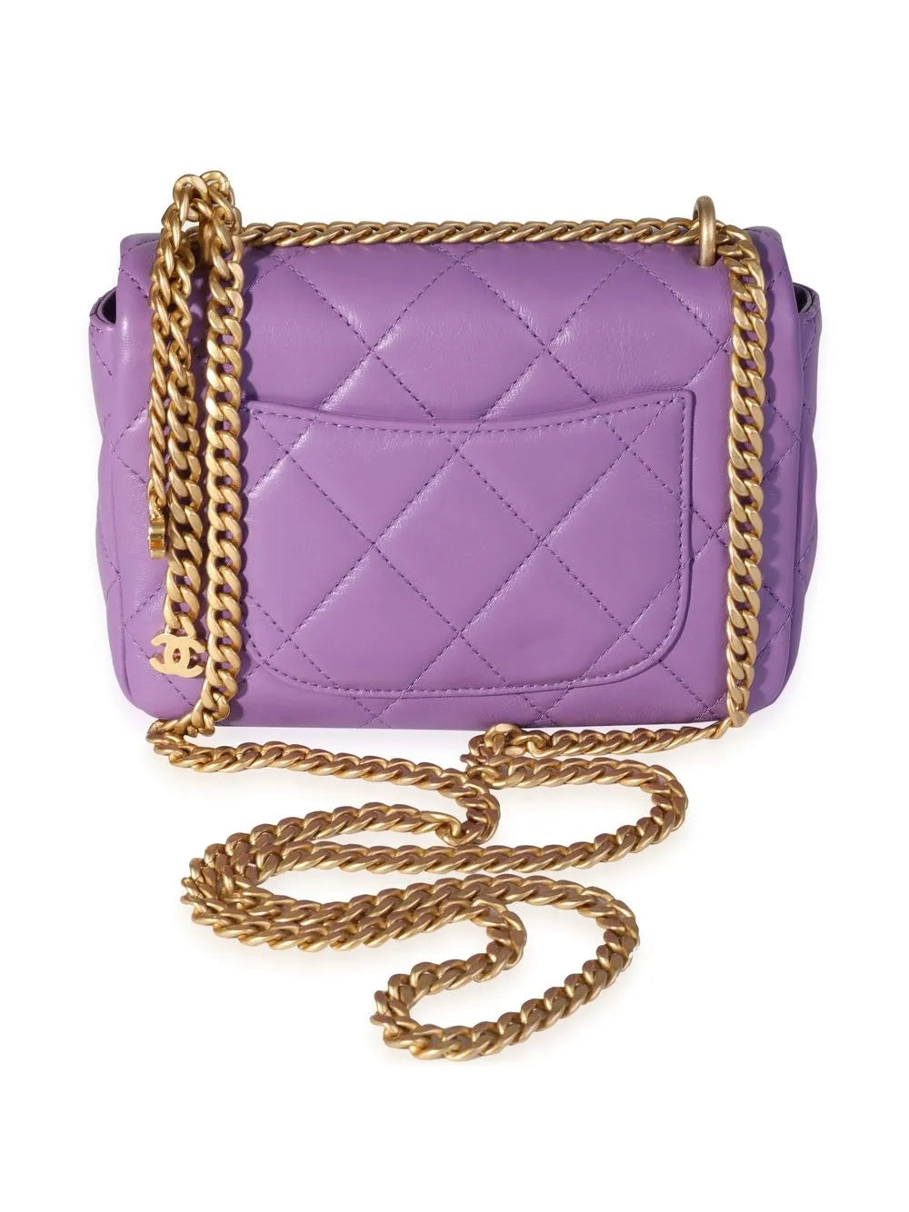 Chanel Pre Owned Mini Classic Flap Square Shoulder Bag — Same as shown — Size One Size — Side View