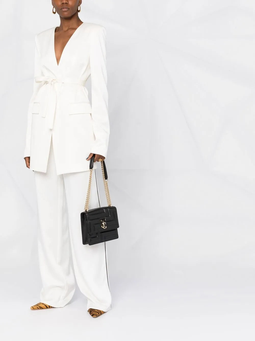 Jimmy Choo Avenue Quad Quilted Shoulder Bag — Same as shown — Size One Size — Side View