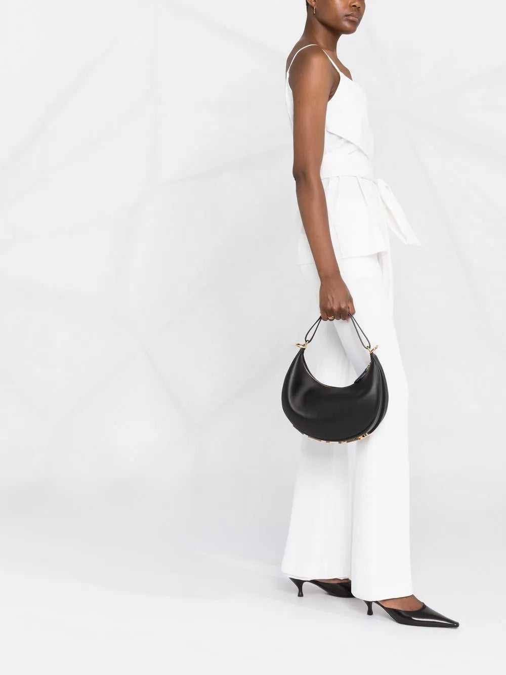 Fendi Small Fendigraphy Shoulder Bag — Same as shown — Size One Size — Side View