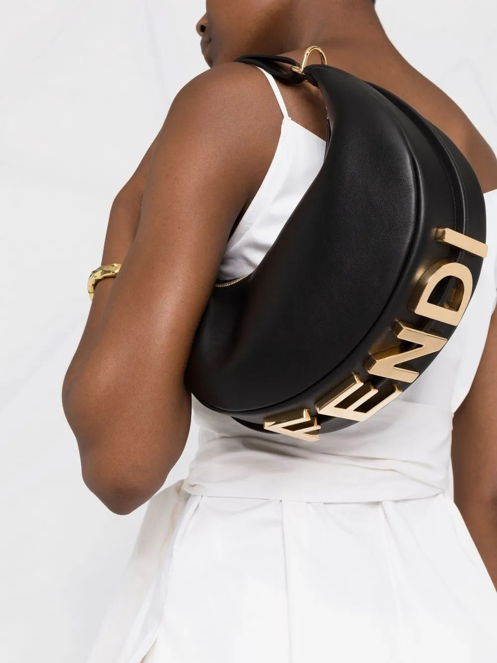 Fendi Small Fendigraphy Shoulder Bag — Same as shown — Size One Size — Back View